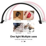 30" Professional LED Nail Lamp with Diamonds - Desktop Manicure Light for Beauty Salon, Eyelash Extension & Tattoo Lighting - 图片 3