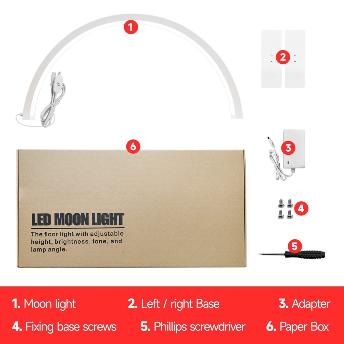 30" Professional LED Nail Lamp with Diamonds - Desktop Manicure Light for Beauty Salon, Eyelash Extension & Tattoo Lighting - 图片 4
