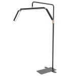 36 Inch Professional LED Beauty Lamp Floor Stand with Remote Control - Adjustable Height Salon Light for Eyelash Extensions Nail Art Tattoo - 308 LED Beads 40W Dimmable Facial Lighting