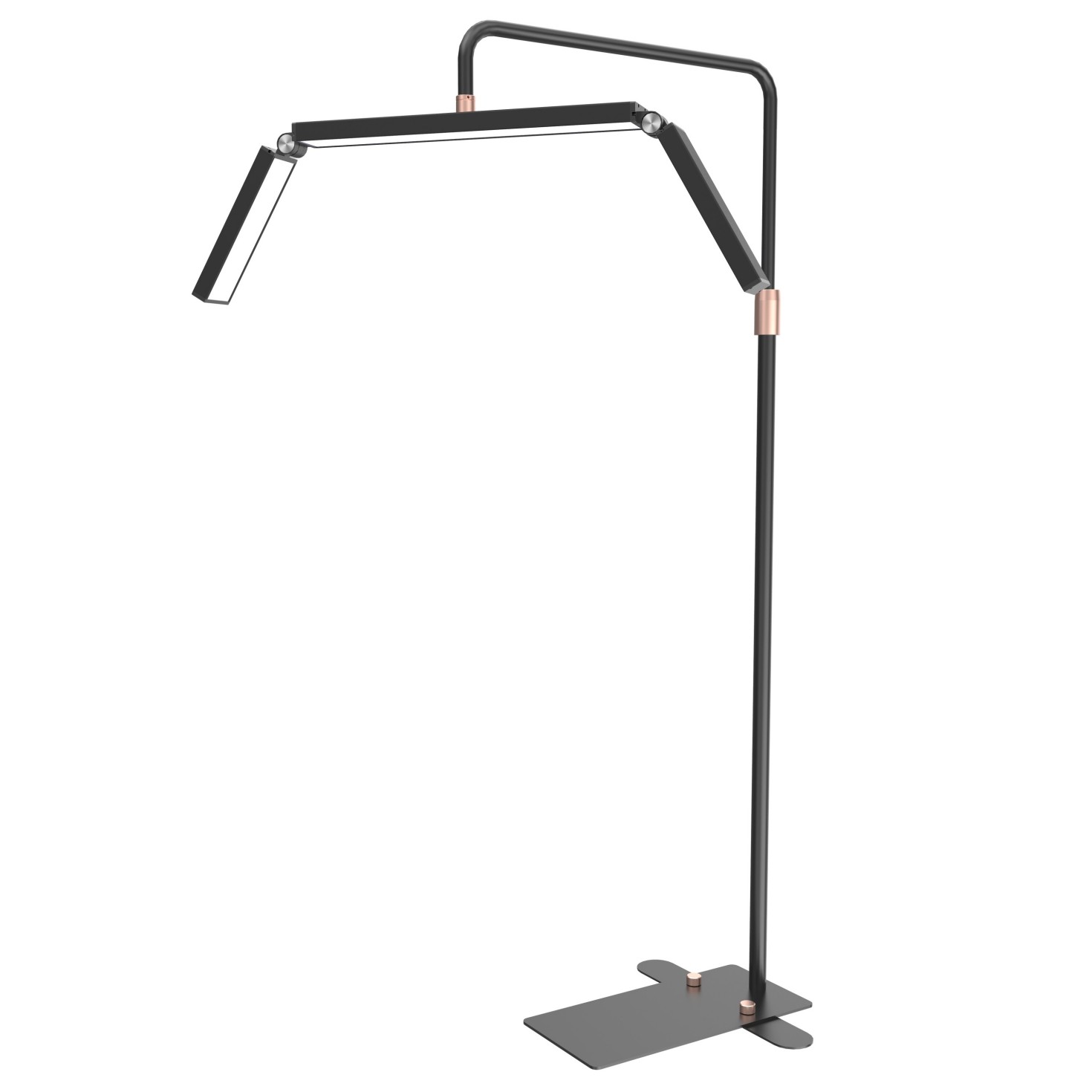 -0.1 36 Inch Professional LED Beauty Lamp Floor Stand with Remote Control - Adjustable Height Salon Light for Eyelash Extensions Nail Art Tattoo - 308 LED Beads 40W Dimmable Facial Lighting - 图片 1