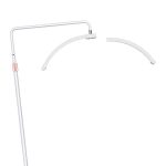 Arc LED Beauty Lamp Floor Stand with Remote Control Dimming - 3 Color Temperature Modes 3000K-6000K - Adjustable Height 140-180cm for Spa Facial Massage Eyelash Extensions Salon - 图片 5