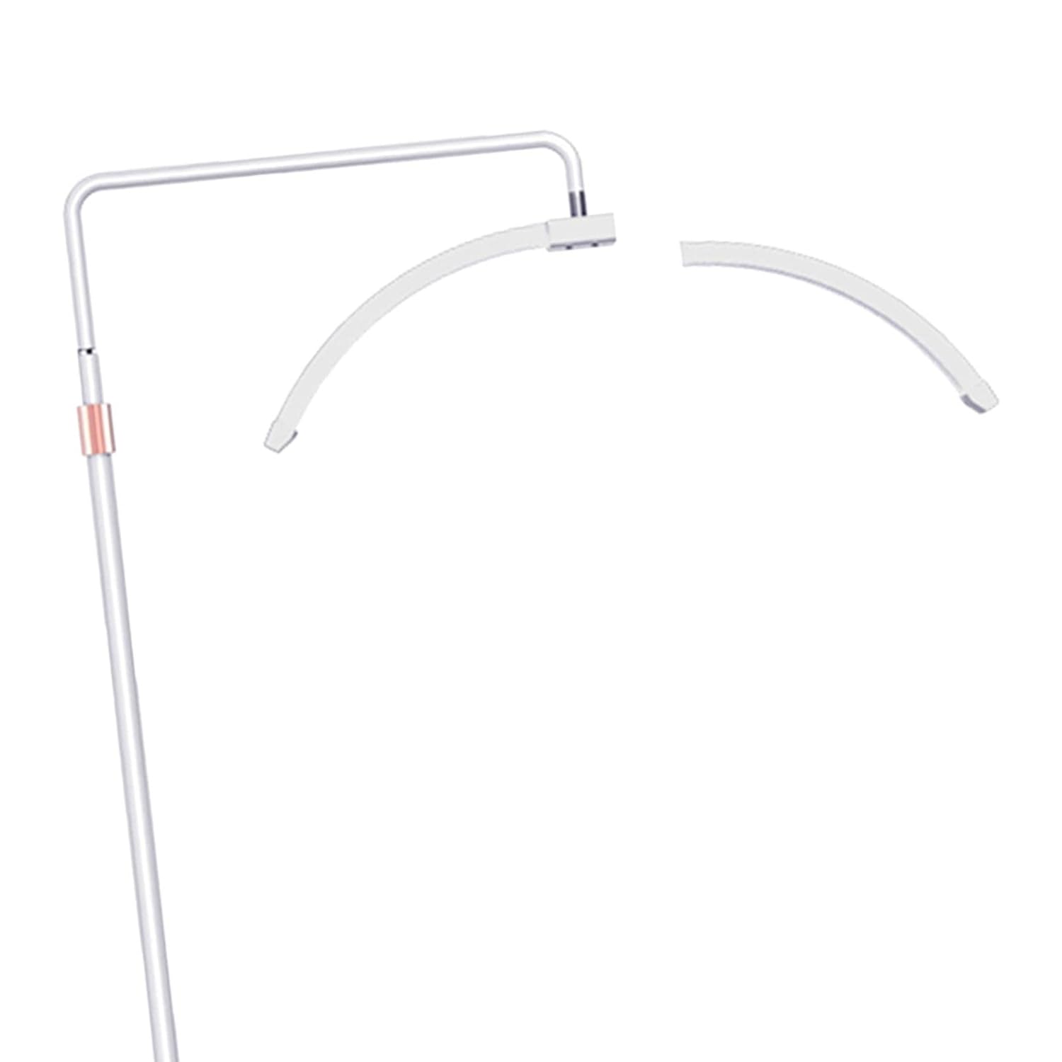 41g7G18u5CL._SL1500_ Arc LED Beauty Lamp Floor Stand with Remote Control Dimming - 3 Color Temperature Modes 3000K-6000K - Adjustable Height 140-180cm for Spa Facial Massage Eyelash Extensions Salon - 图片 5