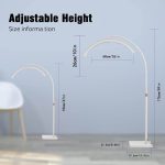 27" LED Moon Light Beauty Lamp - 360° Rotation - Adjustable Height Floor Stand - Phone Holder Included - Stepless Dimming - Dual Color Temperature - Professional Salon Spa Equipment - Image 3