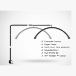 Professional LED Beauty Lamp with Clamp | Adjustable Gooseneck Nail Lamp for Manicure Salon | Diamond Eyelash Extension Light | Desktop Makeup Lighting - 图片 3