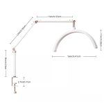 Adjustable Clamp LED Arch Lamp with Swing Arm for Nail Art Eyelash Extension Beauty Salon Desk Light - 图片 3