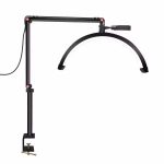 Adjustable Clamp LED Arch Lamp with Swing Arm for Nail Art Eyelash Extension Beauty Salon Desk Light