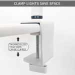 Foldable U-Shape LED Nail Technician Lamp 40W Adjustable Brightness 3200K-6500K Color Temperature Clamp Desk Light for Beauty Salon Spa Treatment - 图片 5