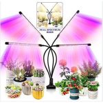 LED Plant Grow Light 80 LEDs Full Spectrum Grow Lamp with Clip 360° Flexible Gooseneck for Indoor Plants Vegetables Succulents Seedling Growth Lighting