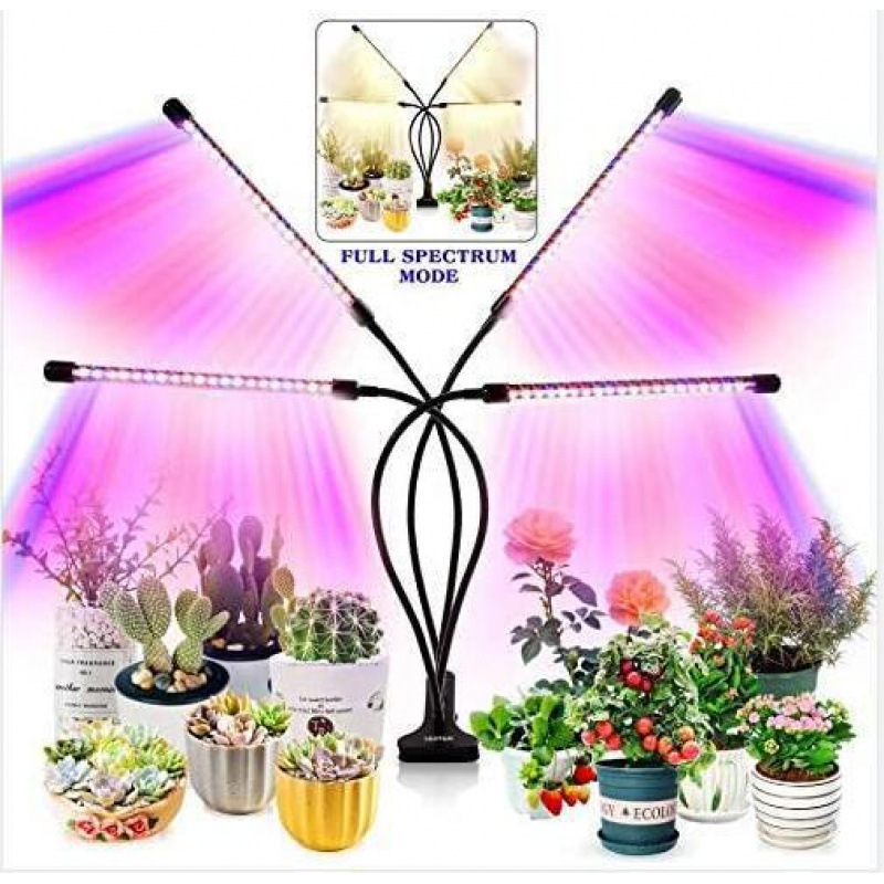 主图-02 (1) LED Plant Grow Light 80 LEDs Full Spectrum Grow Lamp with Clip 360° Flexible Gooseneck for Indoor Plants Vegetables Succulents Seedling Growth Lighting - 图片 1