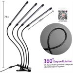 LED Plant Grow Light 80 LEDs Full Spectrum Grow Lamp with Clip 360° Flexible Gooseneck for Indoor Plants Vegetables Succulents Seedling Growth Lighting - 图片 2