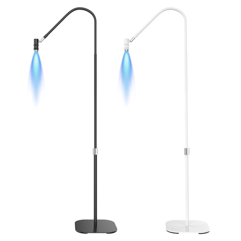 主图-06 Professional UV LED Floor Lamp for Eyelash Extensions | Adjustable Gooseneck Beauty Curing Light with Touch Dimming | Nail Gel Glue Dryer Lamp for Salon & Home Use - 图片 3