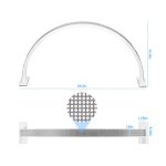 Professional Diamond U-Shape LED Beauty Lamp with Adjustable Brightness for Nail Salon Eyelash Extensions Microblading Desktop Lighting - 图片 5