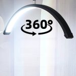 Professional Nail Art LED Lamp with Clamp - 360° Adjustable Gooseneck Beauty Light for Manicure Eyelash Extension Salon Desk Table Lamp - 图片 2
