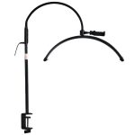 Professional Nail Art LED Lamp with Clamp - 360° Adjustable Gooseneck Beauty Light for Manicure Eyelash Extension Salon Desk Table Lamp