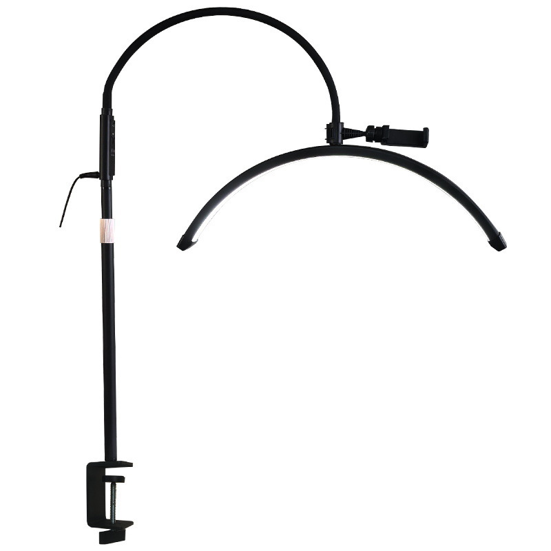 主图_06 Professional Nail Art LED Lamp with Clamp - 360° Adjustable Gooseneck Beauty Light for Manicure Eyelash Extension Salon Desk Table Lamp - 图片 1