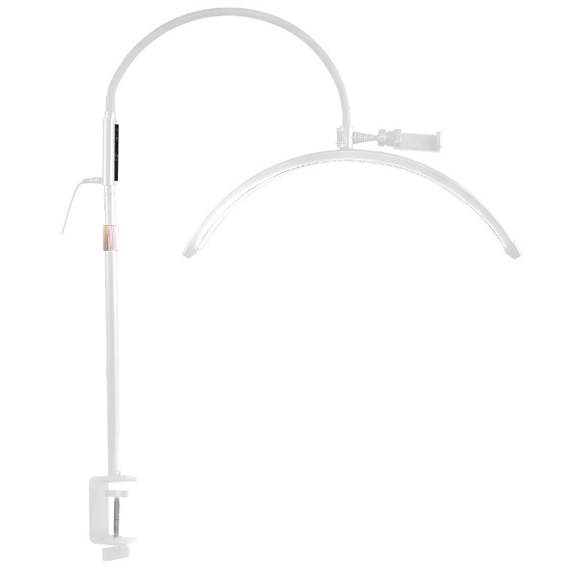主图_12 Professional Nail Art LED Lamp with Clamp - 360° Adjustable Gooseneck Beauty Light for Manicure Eyelash Extension Salon Desk Table Lamp - 图片 6