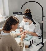 Professional Nail Art LED Lamp with Clamp - 360° Adjustable Gooseneck Beauty Light for Manicure Eyelash Extension Salon Desk Table Lamp - 图片 3